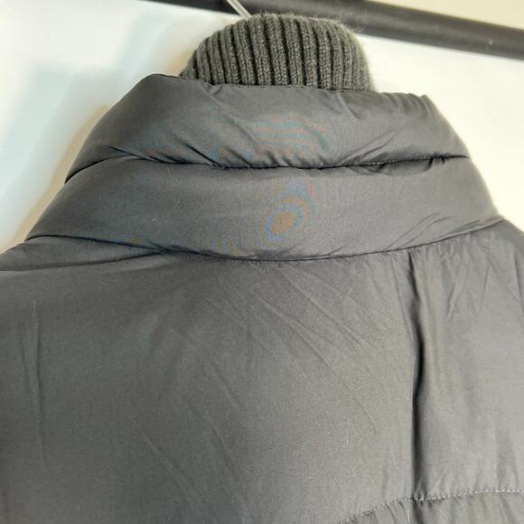 Abercrombie & Fitch Insulated Dark Grey Puffer Vest Coat Jacket - Picture 9 of 16